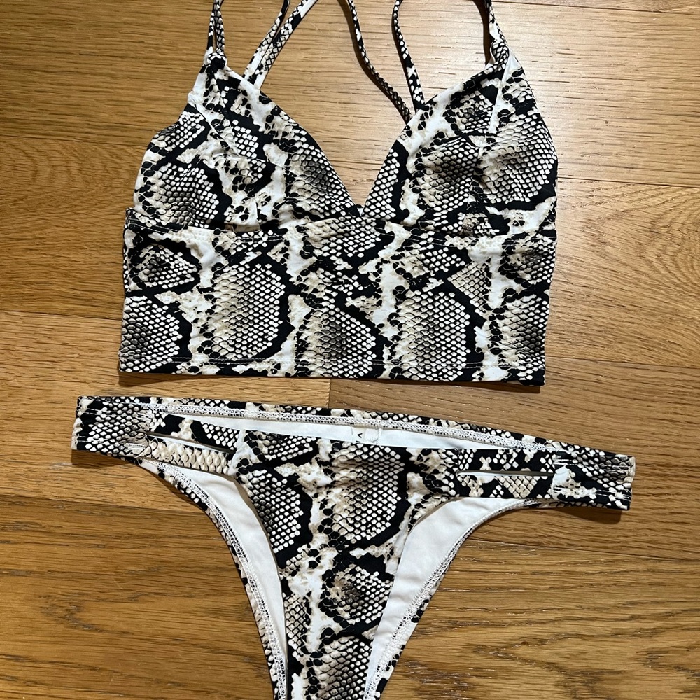 Vitamin A snakeskin bikini